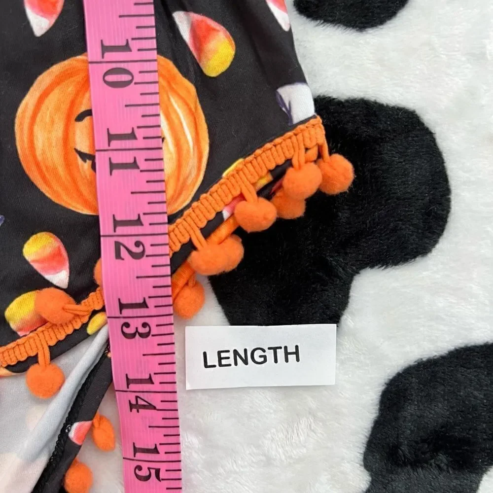NWOT Baby Girl Halloween Romper & Bow 6-12 months